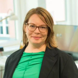 Porträttbild på Karin Martinsson Stattin.