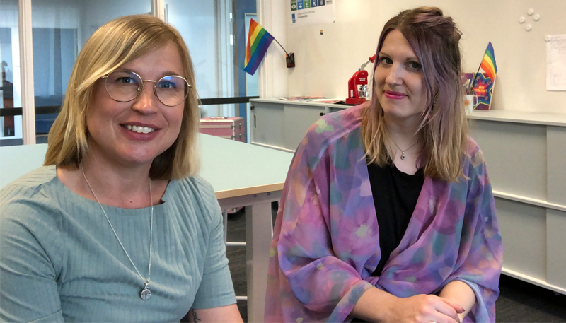 Porträttbild på Victoria Lagerqvist och Malin Klintholm.