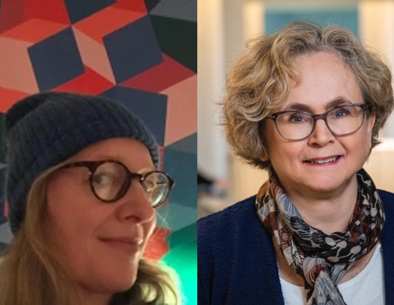 Porträttfoto på Mia Öström och Jenny Nilsson