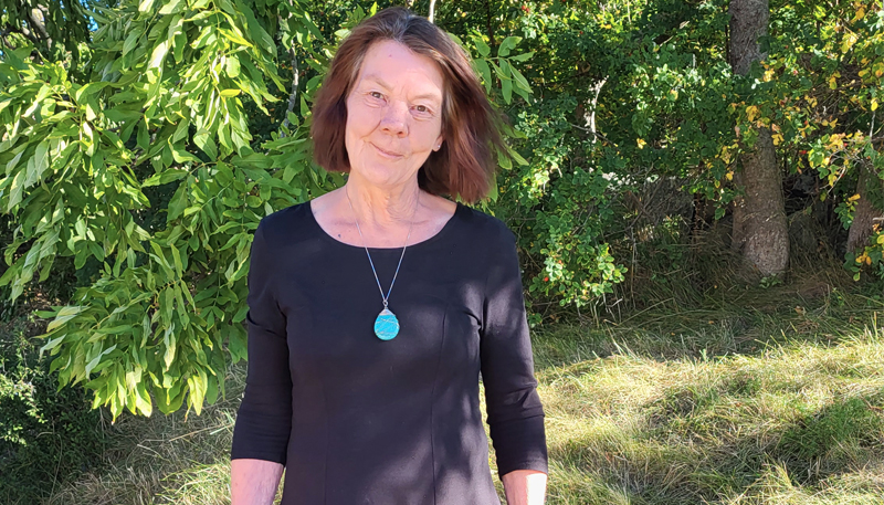 Porträttbild på Aslaug Myhrberg.