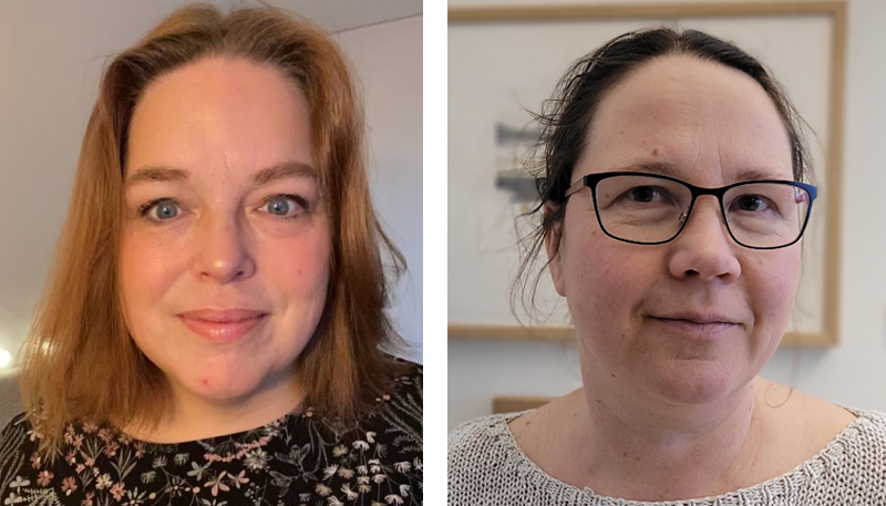 Porträttbild på Emma Burman och Johanna Nählinder.