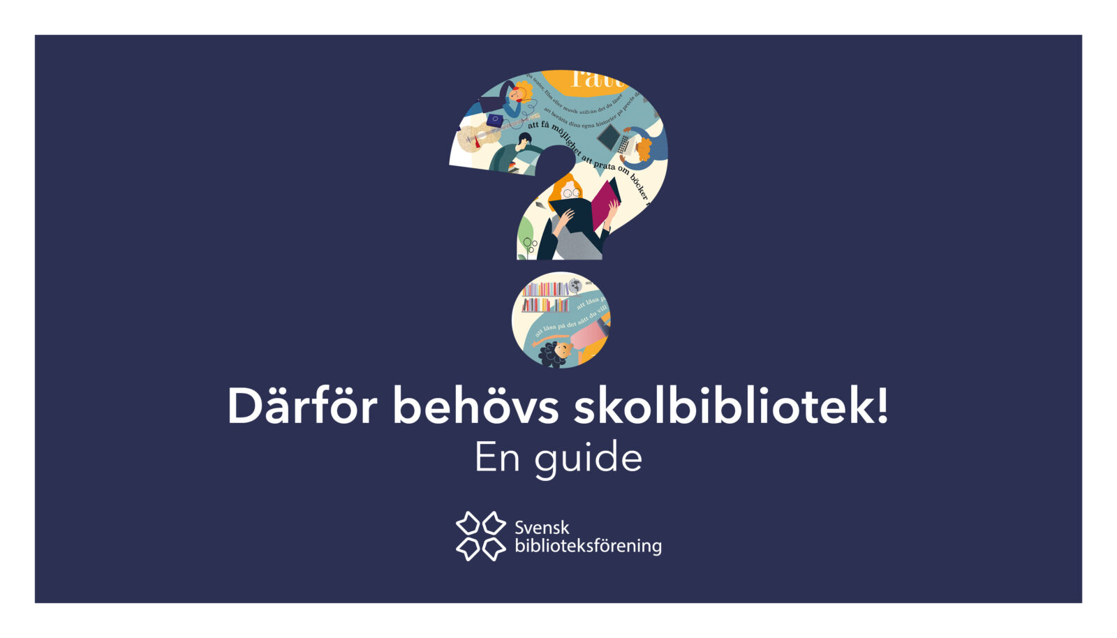 Omslag till Skolbiblioteksguiden 2023.