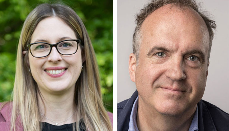 Porträttbild på Helene Öberg och Thord Eriksson.