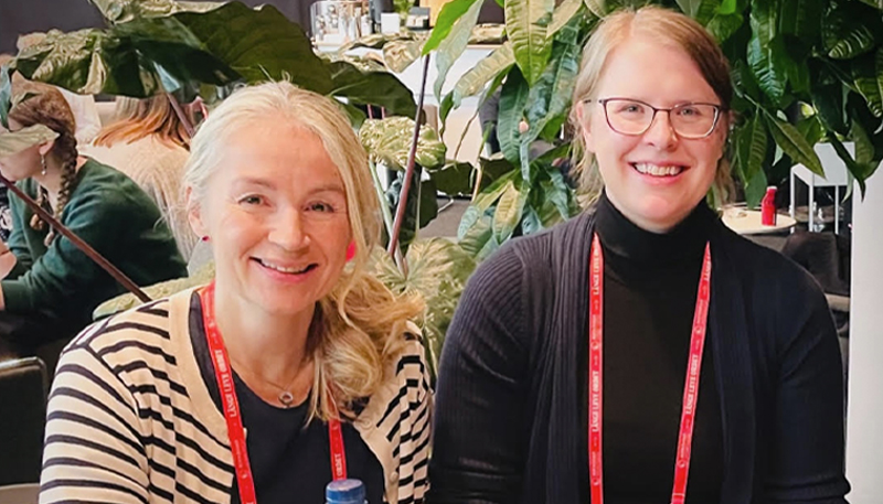 Porträttbild på Susanne Redebo och Raisa Leussu.