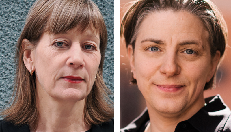 Porträttbild på Silvia Ernhagen och Anna Troberg.