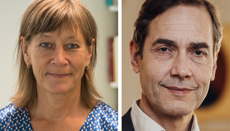 Porträttbild på Silvia Ernhagen och Mats Malm.