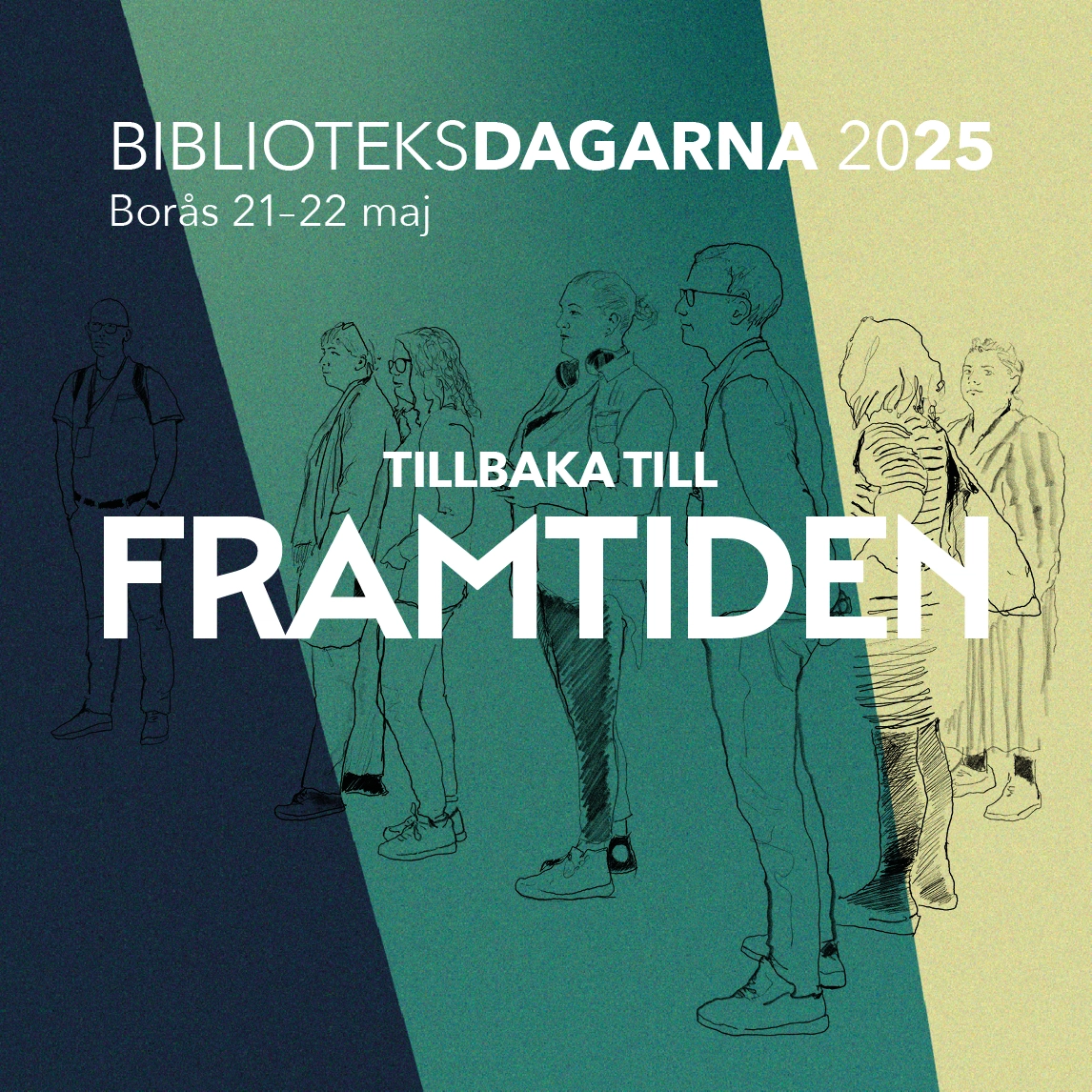 Biblioteksdagarna 2025:s tema Tillbaka till framtiden.