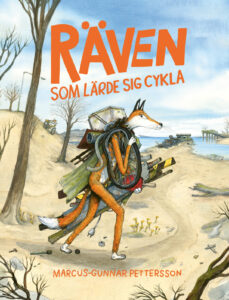 Omslag för boken Räven som lärde sig cykla.