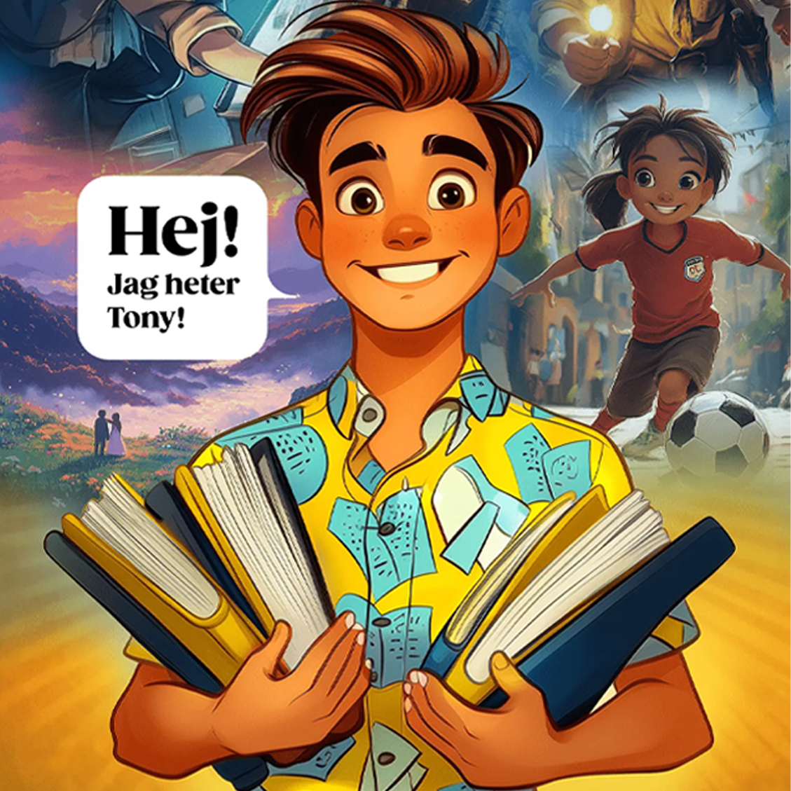 Illustration av Tony Melander från Pressbyrån.