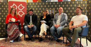 Bild från panelsamtalet i Oskarshamn.