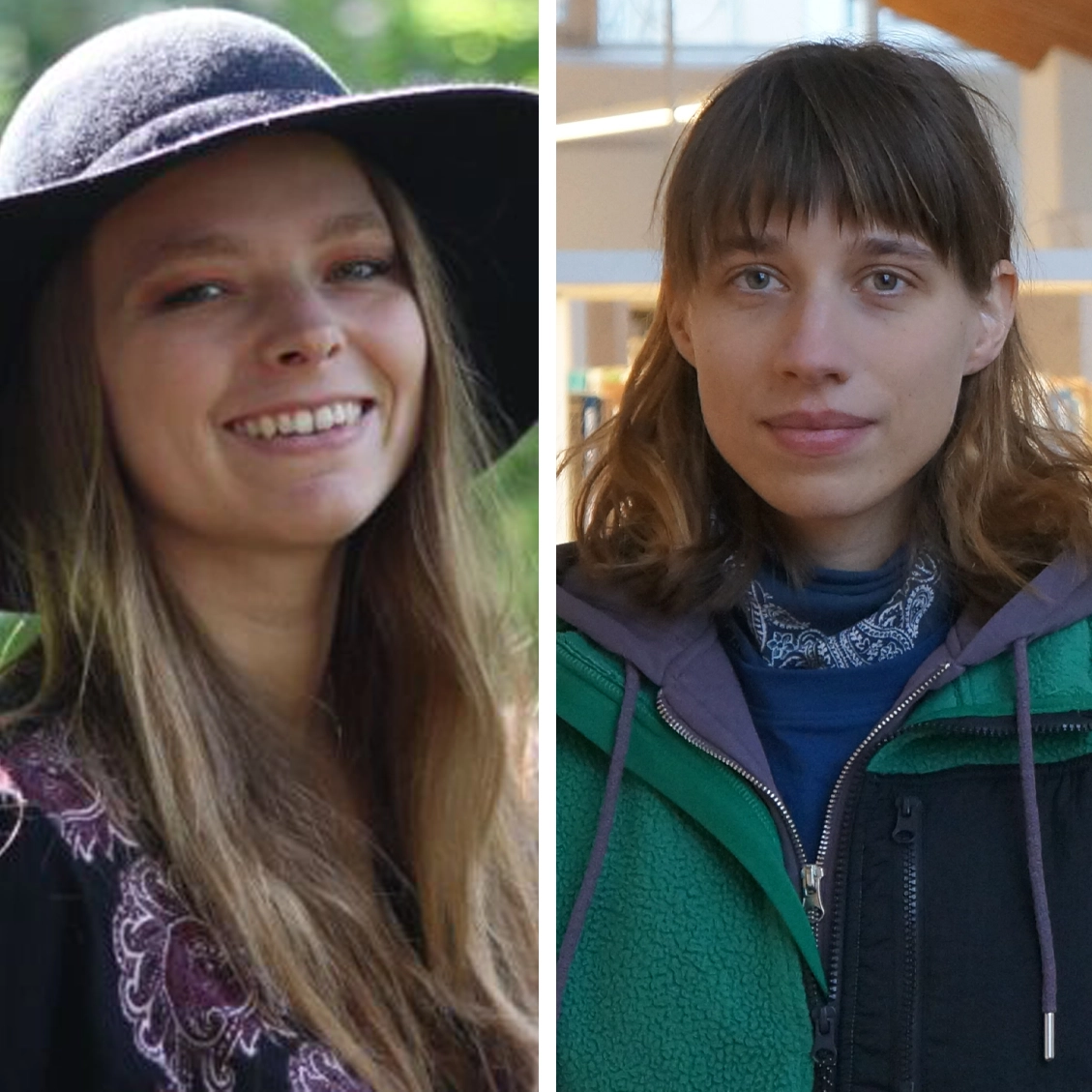 Bild på Anna Grelle och Julia Neteniel.