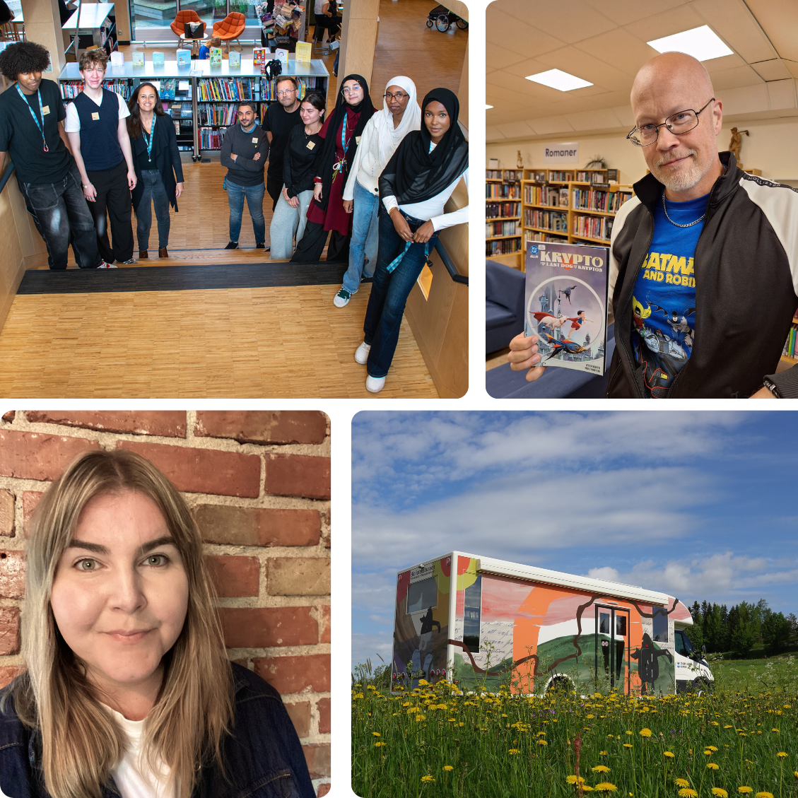 Foto på Bibliotekspristagae för Svensk biblioteksförenings utmärekelser 2026
